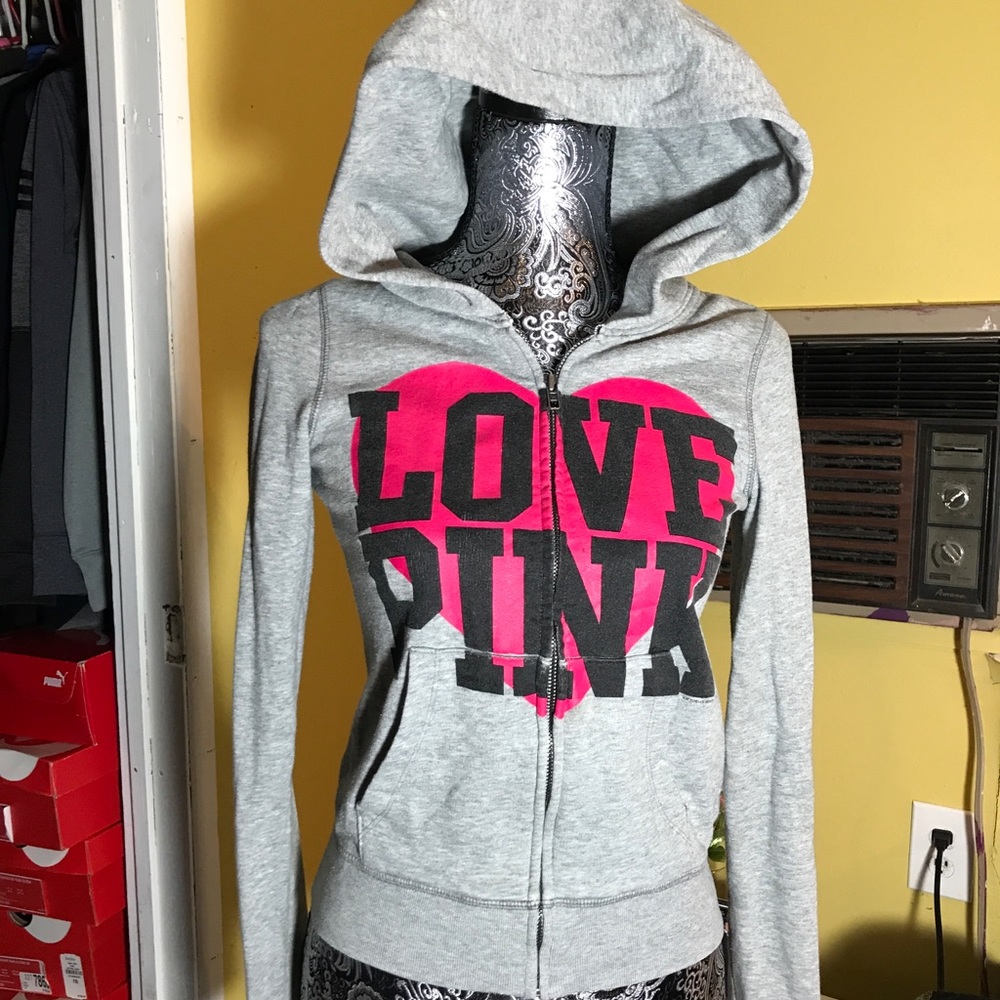 Love pink hoodie